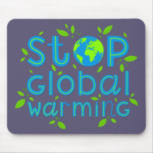 Stoppa global uppvärmning musmatta