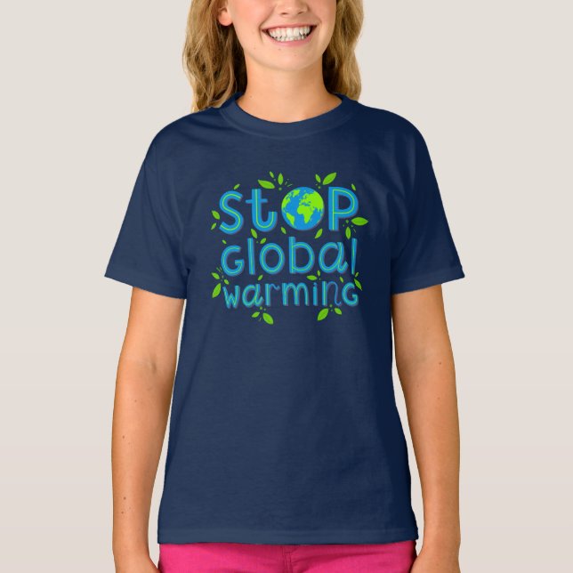 Stoppa global uppvärmning t shirt (Framsida)