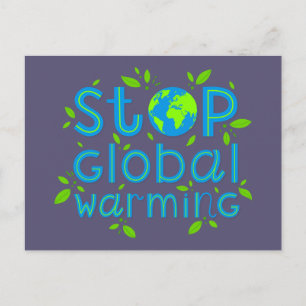 Stoppa global uppvärmning vykort