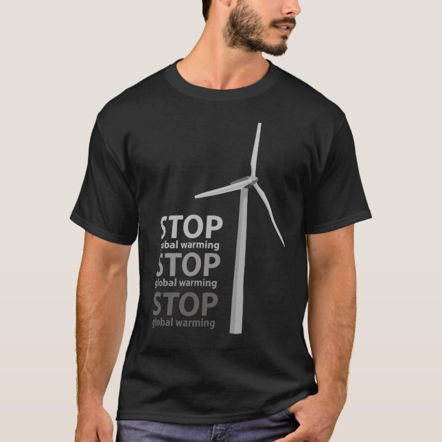 stoppa global värme t shirt (Framsida)