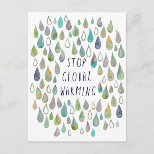 STOPPA GLOBAL WARMING Skydda planeten Vykort