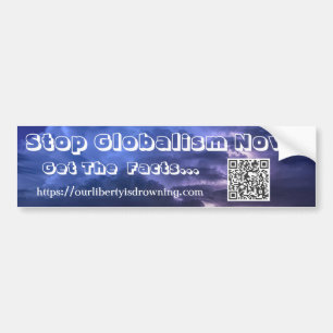 Stoppa globaliseringen nu - Bumper Sticker - Storm Bildekal
