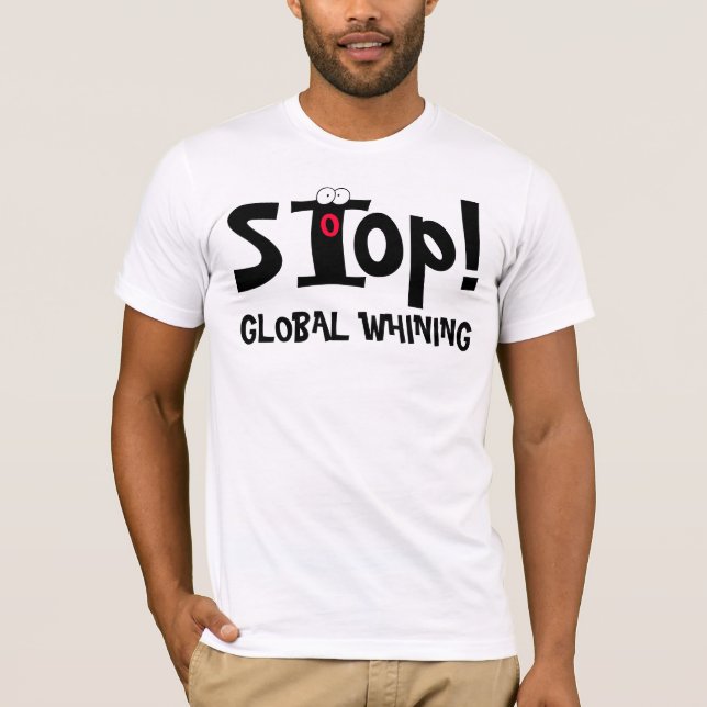 STOPPA GLOBALT GNÄLLA! - T-tröja T Shirt (Framsida)