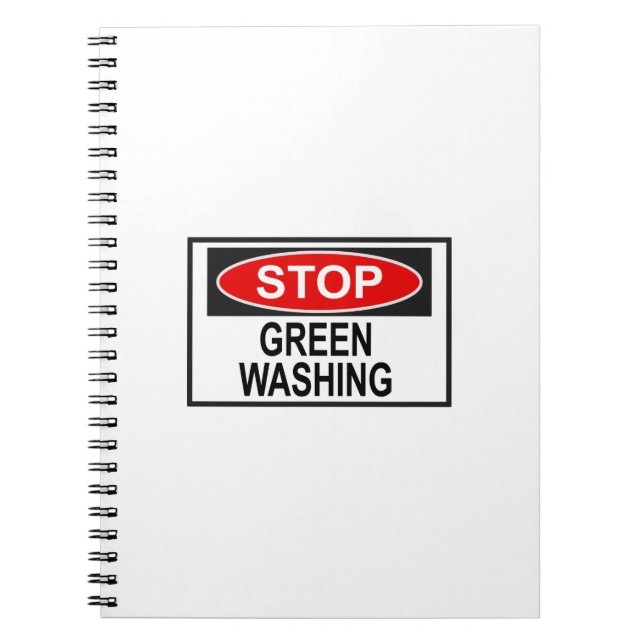 Stoppa Greenwash-tecken (1) Anteckningsbok (Framsidan)