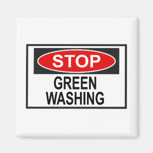 Stoppa Greenwash-tecken (1) Magnet