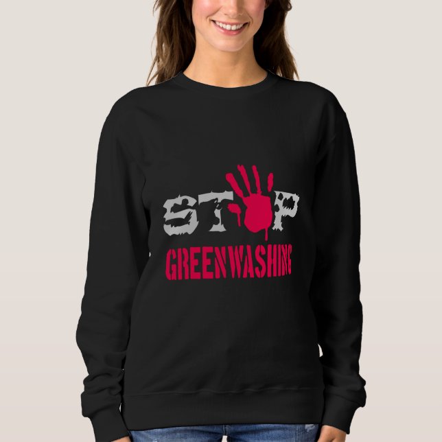 Stoppa greenwashing t shirt (Framsida)