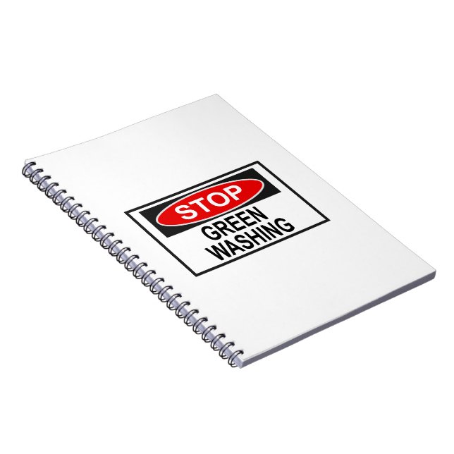 Stoppa grönmålning skylt (1) anteckningsbok (Högra Sidan)