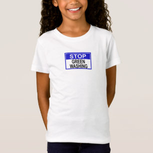 Stoppa grönmålning skylt t shirt