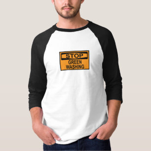 Stoppa grönmålning skylt t shirt