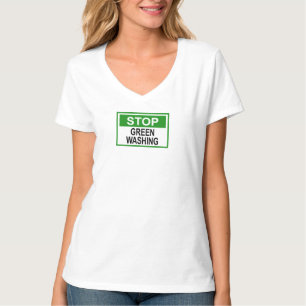 Stoppa grönmålningsskylt t shirt