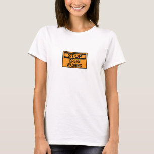 Stoppa grönmålningsskylt t shirt