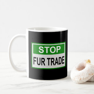 Stoppa grönten för handelssignatur för Päls Kaffemugg