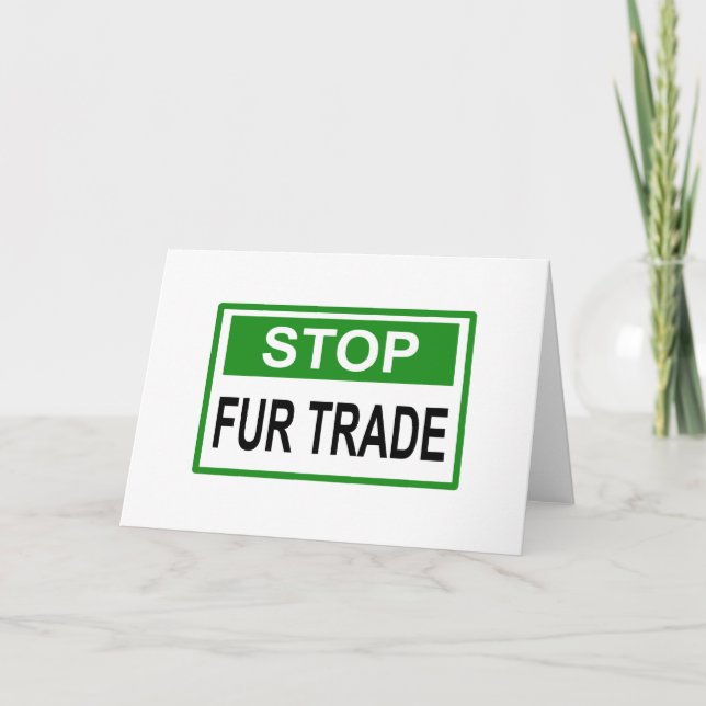 Stoppa grönten för handelssignatur för Päls Kort (Framsida)