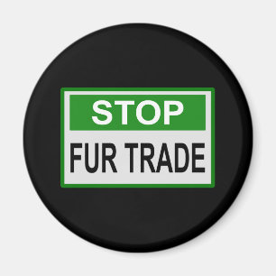 Stoppa grönten för handelssignatur för Päls Magnet
