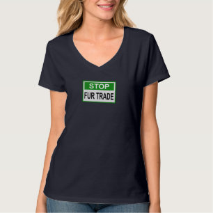 Stoppa grönten för handelssignatur för Päls T Shirt