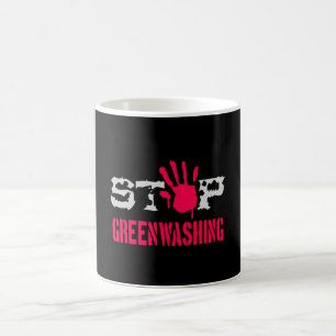 Stoppa gröntvätt kaffemugg