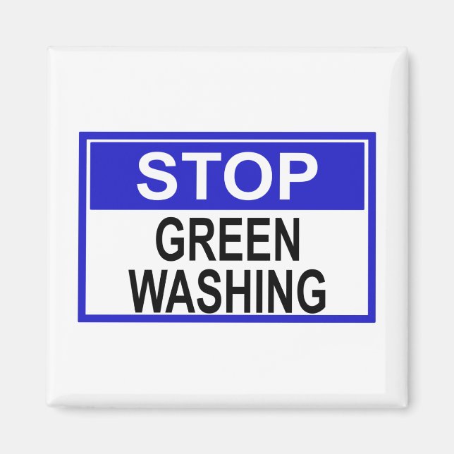 Stoppa gröntvättssignatur magnet (Framsidan)