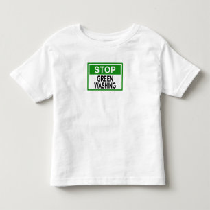 Stoppa gröntvättssignatur t shirt