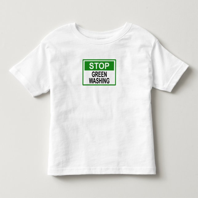 Stoppa gröntvättssignatur t shirt (Framsida)