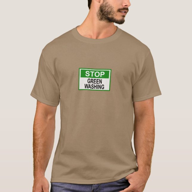 Stoppa gröntvättssignatur t shirt (Framsida)