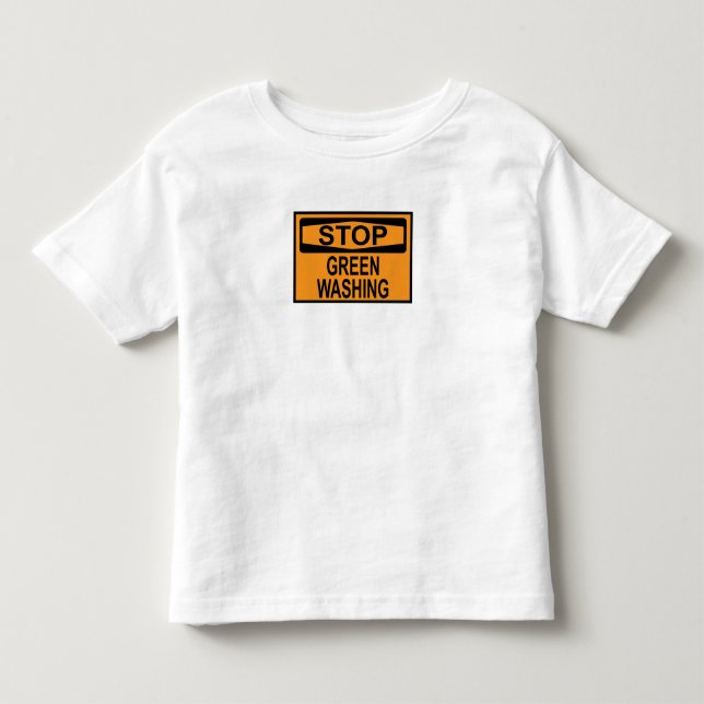 Stoppa gröntvättssignatur t shirt (Framsida)