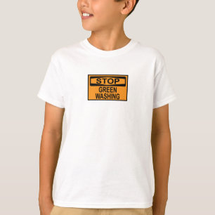 Stoppa gröntvättssignatur t shirt