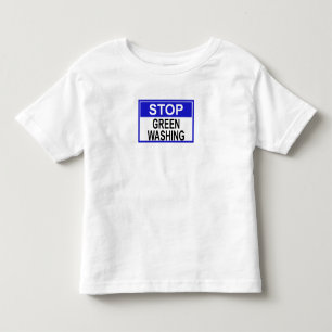 Stoppa gröntvättssignatur t shirt