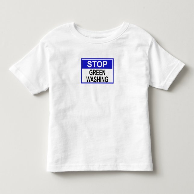 Stoppa gröntvättssignatur t shirt (Framsida)