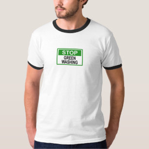Stoppa gröntvättssignatur t shirt