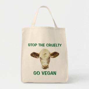 STOPPA GRYMHETEN GÅR VEGANMATKASSEN TYGKASSE