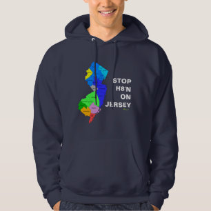 STOPPA H8'N PÅ den JERSEY hoodien Tröja Med Luva