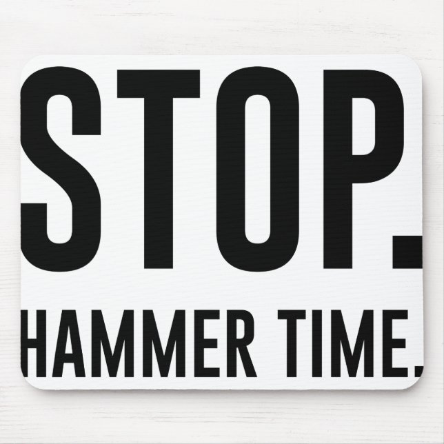 STOPPA. Hammer Time Musmatta (Framsidan)