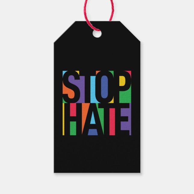 Stoppa Hate Presentetikett (Framsidan)