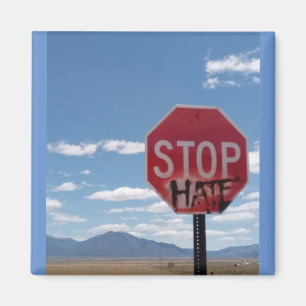 Stoppa Hate Square Magnet