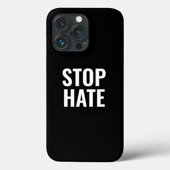 Stoppa Hate, svart vitt (Baksida)