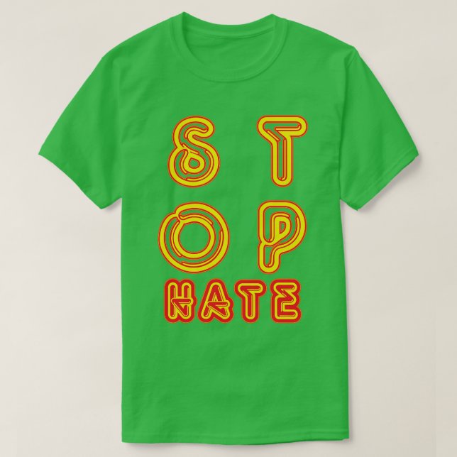 Stoppa Hate T Shirt (Design framsida)