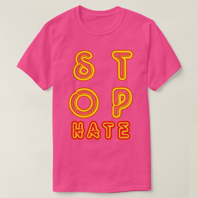 Stoppa Hate T Shirt (Design framsida)
