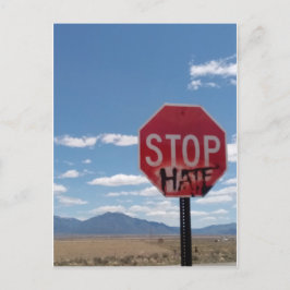 Stoppa Hate-vykort Vykort