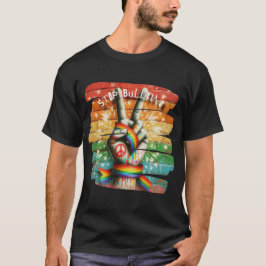 Stoppa Hatet – Fredstecken Anti-Mobbning T-Shirt