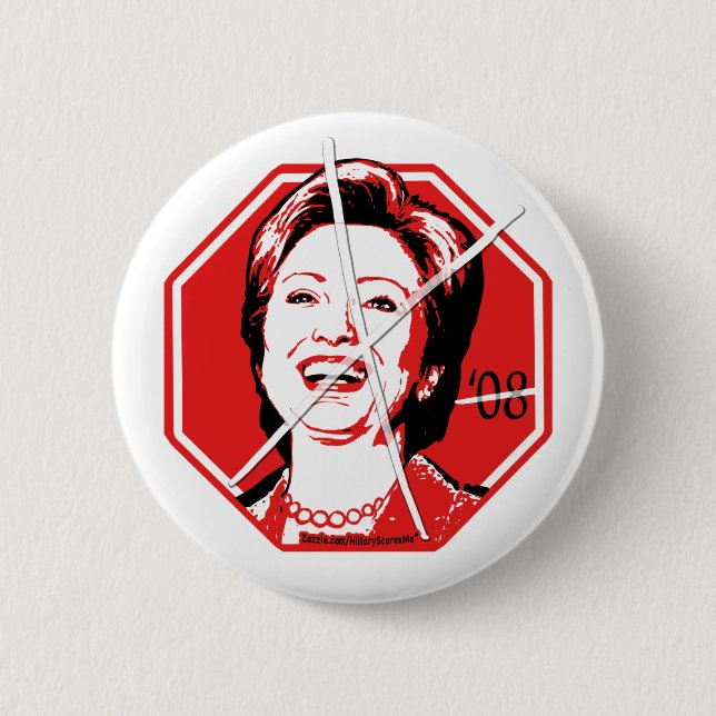 Stoppa Hillary som Anti-Hillary knäppas Knapp (Framsida)