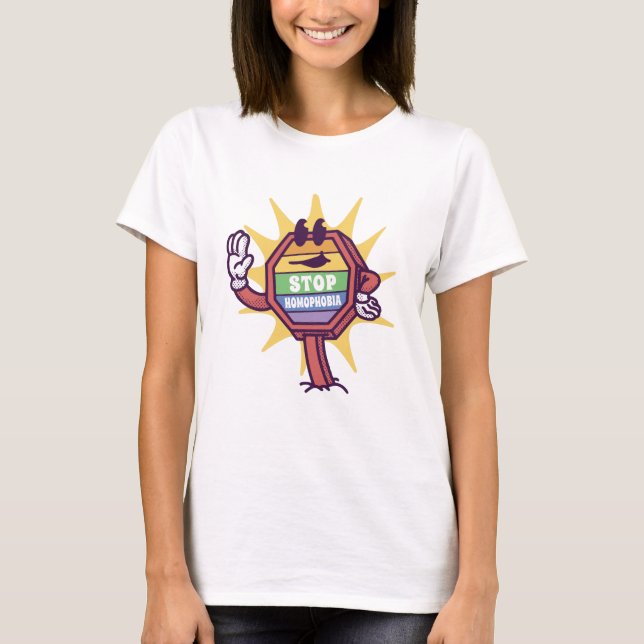 Stoppa homofobi t shirt (Framsida)