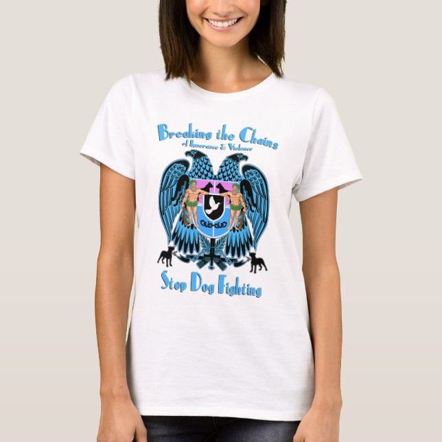 Stoppa hundstridighet, hund för Terrier för T-shirt (Framsida)
