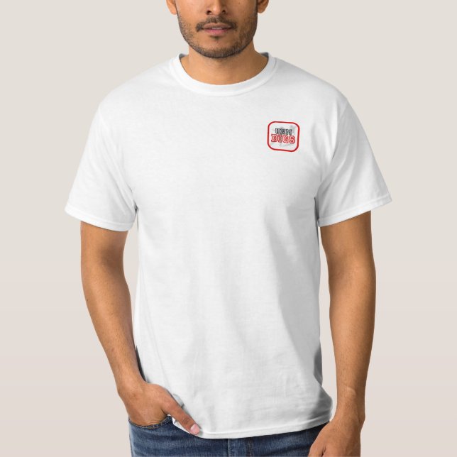 "Stoppa i fickan UNM Bigs" och den grundläggande T Shirt (Framsida)