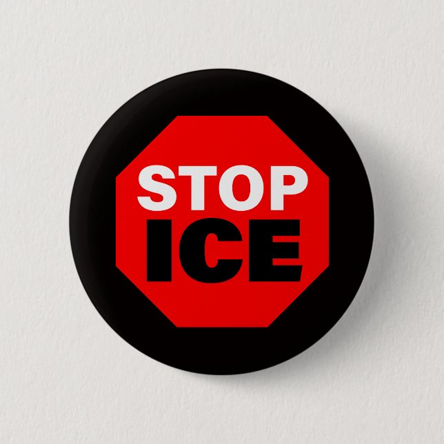 Stoppa ICE Knapp (Framsida)