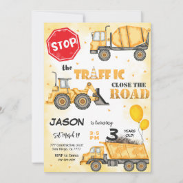 Stoppa inbjudan till trafikbyggen på födelsedagen