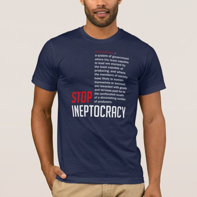 Stoppa Ineptocracy Tröja (Framsida)