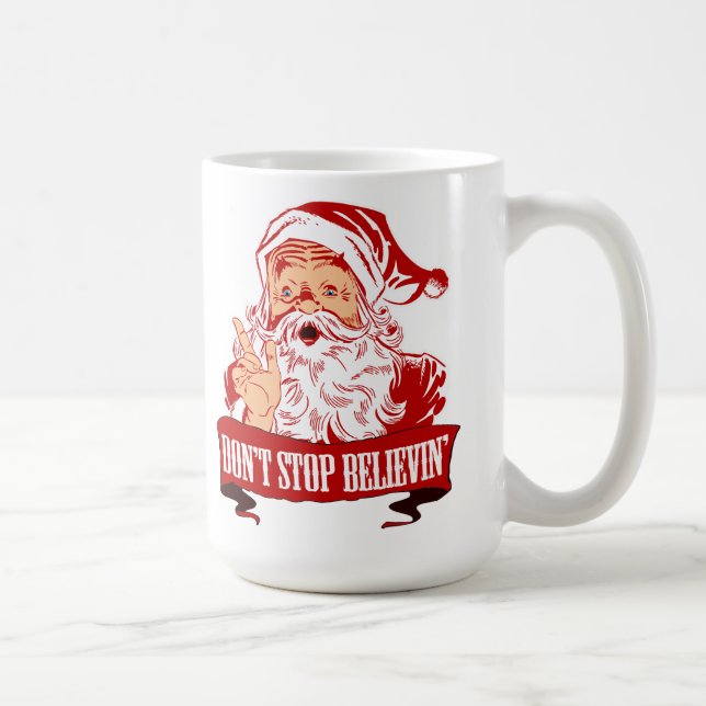 Stoppa inte att tro i Santa Kaffemugg (Höger)