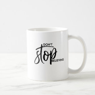Stoppa inte att tro - märkte Hand Kaffemugg