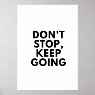 Stoppa inte Behållan att poster motiv