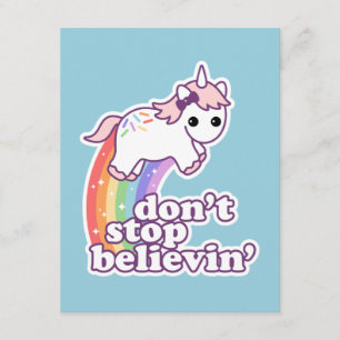 Stoppa inte Believin i Unicorns Inbjudningar
